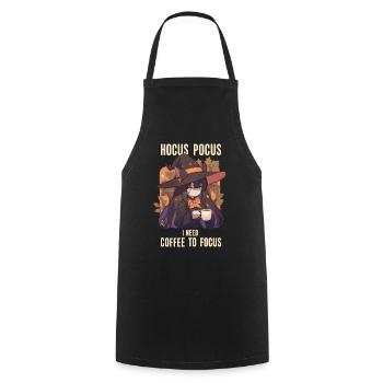 Hocus Pocus Süße Hexe Kaffee Halloween - Kochschürze - Schwarz - Vorne - AI Model Male 185 dark (185cm)