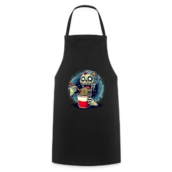 Zombie Ramen Noodles For Scary Movies Japanese - Cooking Apron - black - Front - AI Model Male 185 dark (185cm)