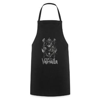 Sinister Wolf Road vers Valhalla Design - Tablier de cuisine - noir - Devant - AI Model Male 185 dark (185cm)