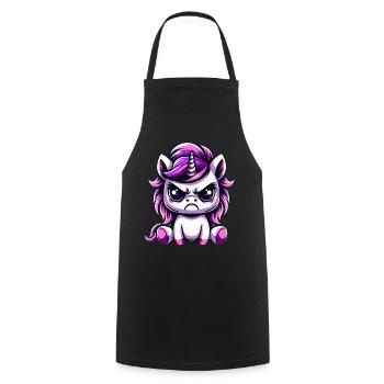 Licorne mignonne Maléfique - Tablier de cuisine - noir - Devant - AI Model Male 185 dark (185cm)