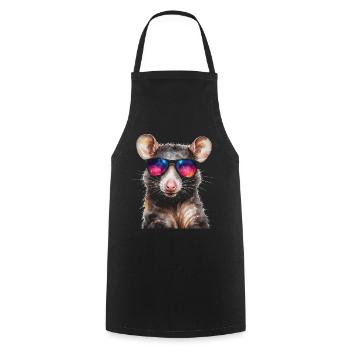 Lunettes de soleil Opossum Imprimé de design animalier coloré - Tablier de cuisine - noir - Devant - AI Model Male 185 dark (185cm)
