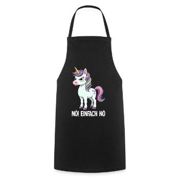 Non, tout simplement non - Tablier de cuisine - noir - Devant - AI Model Male 185 dark (185cm)