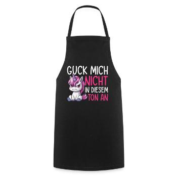 Guck Mich Nicht In Diesem Ton - Kochschürze - Schwarz - Vorne - AI Model Male 185 dark (185cm)
