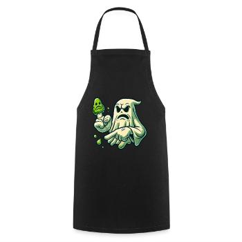 Lustiger Popel Geist Retro Cartoon Stil Booger - Kochschürze - Schwarz - Vorne - AI Model Male 185 dark (185cm)