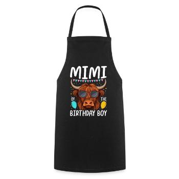 Mimi Of The Birthday Boy - Cooking Apron - black - Front - AI Model Male 185 dark (185cm)