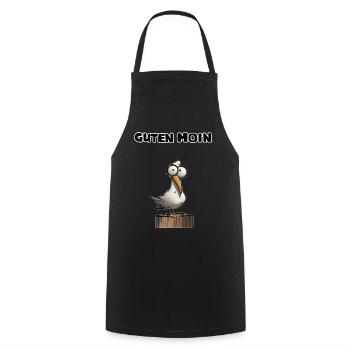 Guten Moin - servus hello guten Morgen morschen - Cooking Apron - black - Front - AI Model Male 185 dark (185cm)