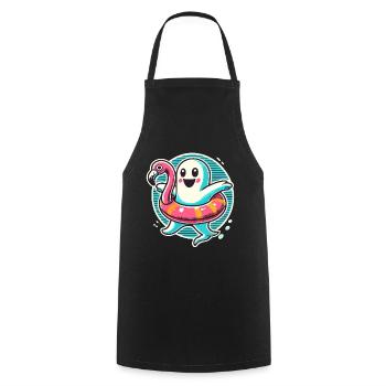 Été Halloween Drôle Mode de vie Rétro Vintage - Tablier de cuisine - noir - Devant - AI Model Male 185 dark (185cm)
