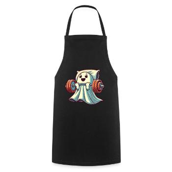 Fun Gym Workout Muscle Building Mind - Cooking Apron - black - Front - AI Model Male 185 dark (185cm)
