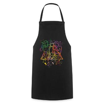 Boxing Fighter Kids Boxing Match Boxer - Cooking Apron - black - Front - AI Model Male 185 dark (185cm)