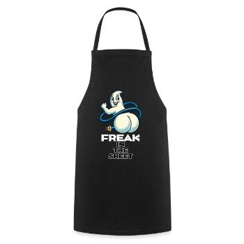 Freak sous la feuille drôle de conception fantôme - Tablier de cuisine - noir - Devant - AI Model Male 185 dark (185cm)