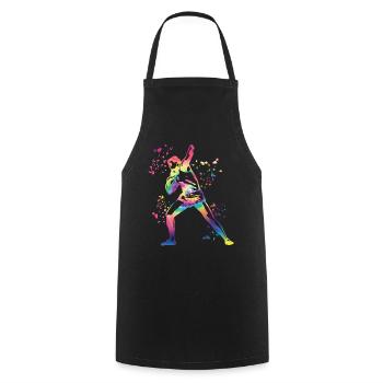 Lanceur de poids Colorsplash Lancer de poids - Tablier de cuisine - noir - Devant - AI Model Male 185 dark (185cm)