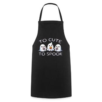 To Cute To Spook - Cooking Apron - black - Front - AI Model Male 185 dark (185cm)