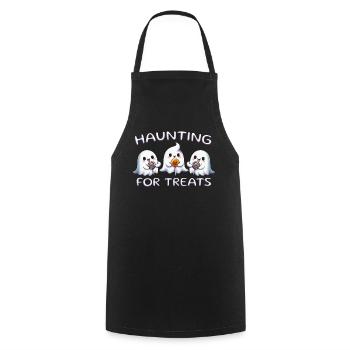Haunting For Treats - Cooking Apron - black - Front - AI Model Male 185 dark (185cm)