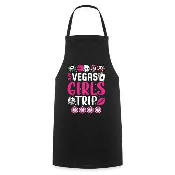 Vegas Girl Trip 2027 - Cooking Apron - black - Front - AI Model Male 185 dark (185cm)