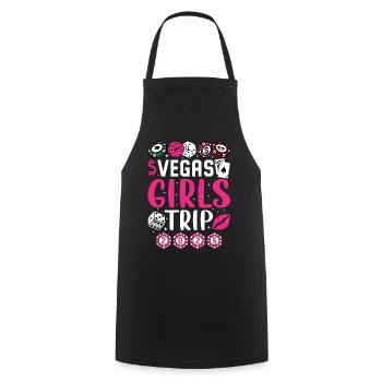 Vegas Girl Trip 2025 - Cooking Apron - black - Front - AI Model Male 185 dark (185cm)