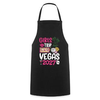 Vegas Girls Trip 2027 - Cooking Apron - black - Front - AI Model Male 185 dark (185cm)