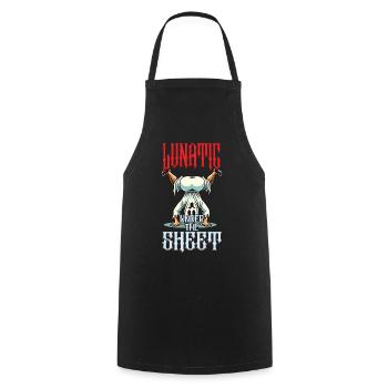 Funny Ghost Design Humorous Sarcastic - Cooking Apron - black - Front - AI Model Male 185 dark (185cm)