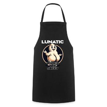 Drôle Ghost Design Humoristique Sarcastique - Tablier de cuisine - noir - Devant - AI Model Male 185 dark (185cm)