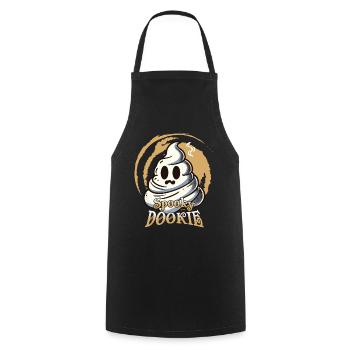 Funny poop pile ghost humorous poop - Cooking Apron - black - Front - AI Model Male 185 dark (185cm)