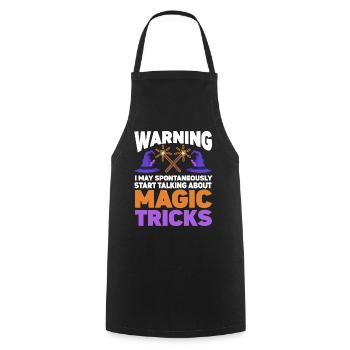 Funny Magician Magic - Kochschürze - Schwarz - Vorne - AI Model Male 185 dark (185cm)