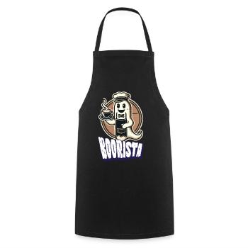 Lustiger Kaffee Spruch Boorista Halloween Geist - Kochschürze - Schwarz - Vorne - AI Model Male 185 dark (185cm)