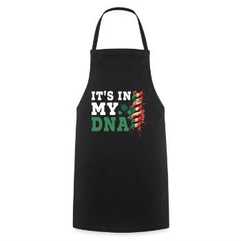 C’est dans mon ADN - Tablier de cuisine - noir - Devant - AI Model Male 185 dark (185cm)