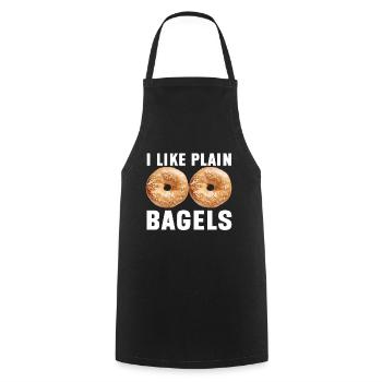Bagel Lover Art Bagels - Cooking Apron - black - Front - AI Model Male 185 dark (185cm)