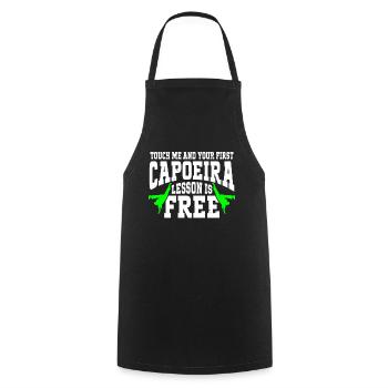 Capoeira Brésil Arts Martiaux Capoeira - Tablier de cuisine - noir - Devant - AI Model Male 185 dark (185cm)