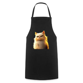 Persian Cat Persian Cat Persian Cat Cute Cats - Cooking Apron - black - Front - AI Model Male 185 dark (185cm)