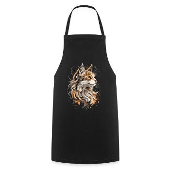 Persian Cat Persian Cat Persian Cat Cute Cats - Cooking Apron - black - Front - AI Model Male 185 dark (185cm)