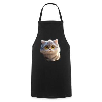 Persian Cat Persian Cat Persian Cat Cute Cats - Cooking Apron - black - Front - AI Model Male 185 dark (185cm)