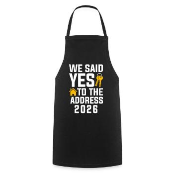 Nous avons dit à l’adresse 2026 - Tablier de cuisine - noir - Devant - AI Model Male 185 dark (185cm)