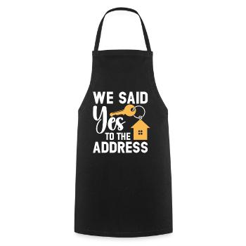 Nous avons dit à l’adresse - Tablier de cuisine - noir - Devant - AI Model Male 185 dark (185cm)