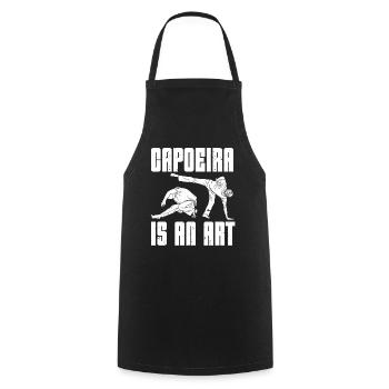 Capoeira Brésil Arts Martiaux Capoeira - Tablier de cuisine - noir - Devant - AI Model Male 185 dark (185cm)