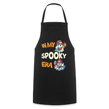 In My Spooky Era Halloween Ghosts - Cooking Apron - black - Front - AI Model Male 185 dark (185cm)