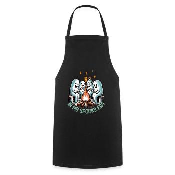 Halloween Ghosts In My Spooky Era - Cooking Apron - black - Front - AI Model Male 185 dark (185cm)