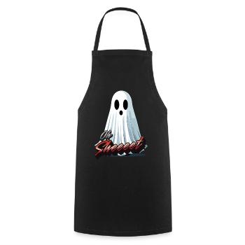Oh Sheet Ghost Drôle Halloween Fun - Tablier de cuisine - noir - Devant - AI Model Male 185 dark (185cm)