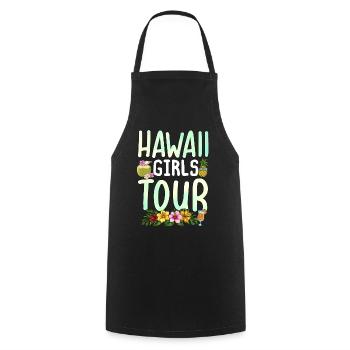 Hawaii Girls Tour - Kochschürze - Schwarz - Vorne - AI Model Male 185 dark (185cm)