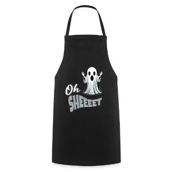 Drôle Halloween Oh Sheet Ghost - Tablier de cuisine - noir - Devant - AI Model Male 185 dark (185cm)