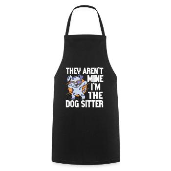 Dog Walker Professional Pet Sitter Dog Walking - Cooking Apron - black - Front - AI Model Male 185 dark (185cm)