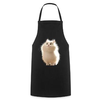 Chat Angora Blanc Chat Angora Chats Angora Mignons - Tablier de cuisine - noir - Devant - AI Model Male 185 dark (185cm)