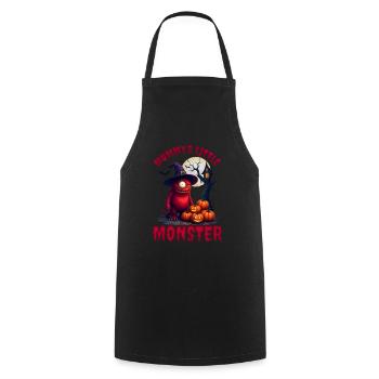 Cute Monster Halloween Outfit Kids - Cooking Apron - black - Front - AI Model Male 185 dark (185cm)