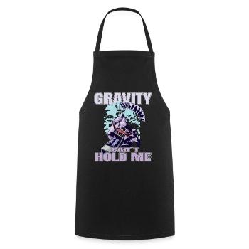 Gravity Can't Hold Me – Paragliding Design - Cooking Apron - black - Front - AI Model Male 185 dark (185cm)