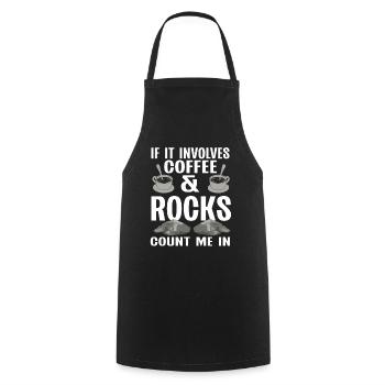 Rock Collector Geology Geologist - Kochschürze - Schwarz - Vorne - AI Model Male 185 dark (185cm)