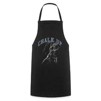 Chalk Up Boulderer Bouldern - Kochschürze - Schwarz - Vorne - AI Model Male 185 dark (185cm)