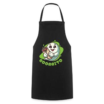 Ghost Boorrito for Burrito Lovers - Cooking Apron - black - Front - AI Model Male 185 dark (185cm)