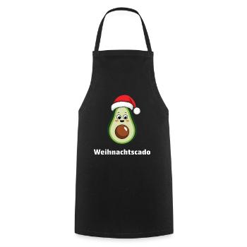 Christmas Cado - Funny Avocado - Cooking Apron - black - Front - AI Model Male 185 dark (185cm)