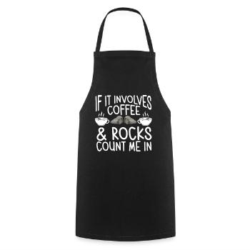 Rock Collector Geology Geologist - Kochschürze - Schwarz - Vorne - AI Model Male 185 dark (185cm)