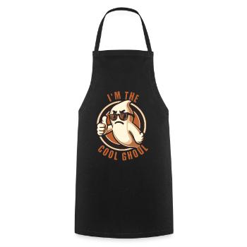 I'm The Cool Ghost Halloween Fun - Cooking Apron - black - Front - AI Model Male 185 dark (185cm)