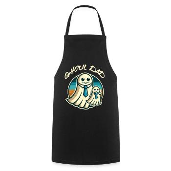 Ghoul Dad Funny Ghost Gang - Cooking Apron - black - Front - AI Model Male 185 dark (185cm)
